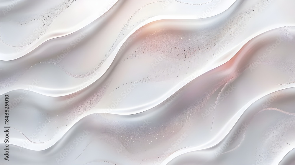 Obraz premium Wavy Texture Of White Gypsum Background