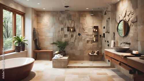 bathroom interior with bathroom