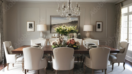 room interior with table