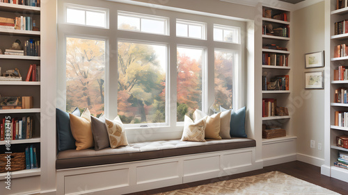 modern living room with fireplace