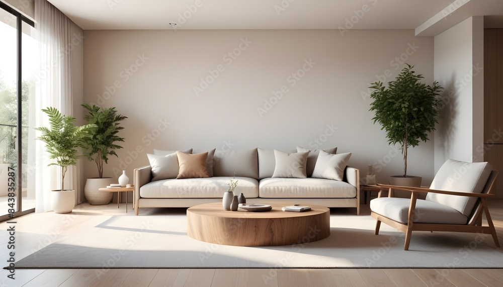 Fototapeta premium white and gold theme modern interior