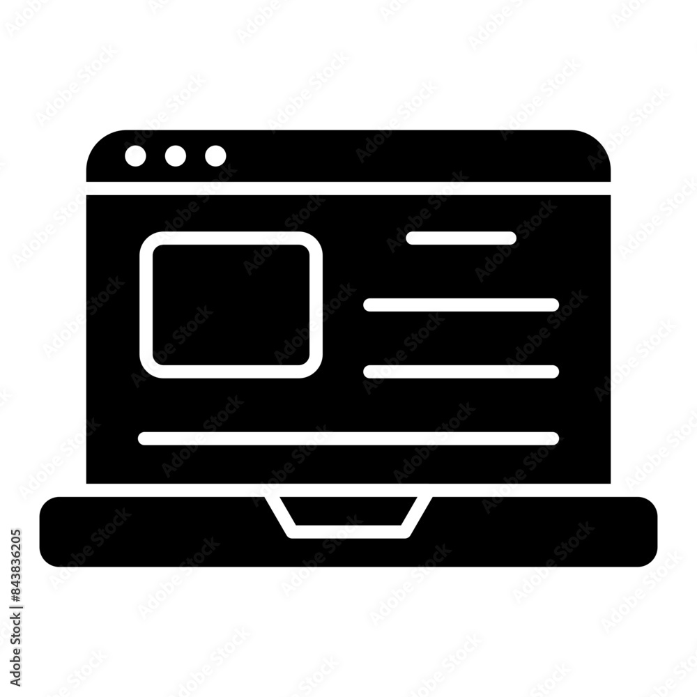 Modern design icon of web design Modern design icon of web design