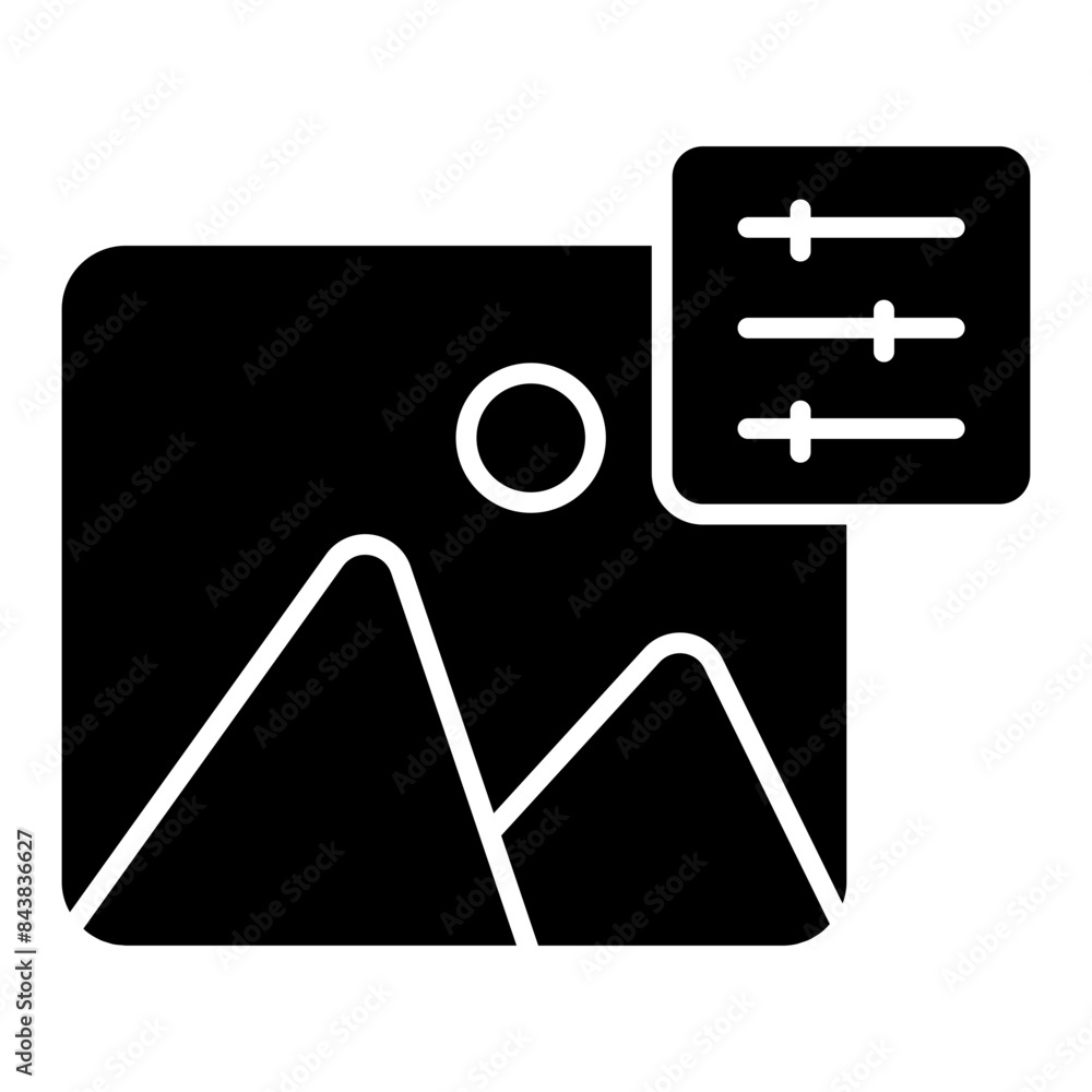 An icon design of photo isolated on white background An icon design of photo isolated on white background