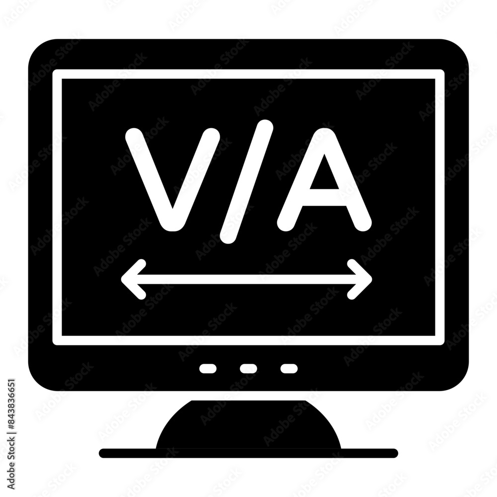 Editable design icon of kerning button Editable design icon of kerning button