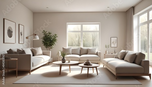 white and gold theme modern interior