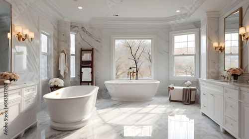 bathroom interior with bathroom