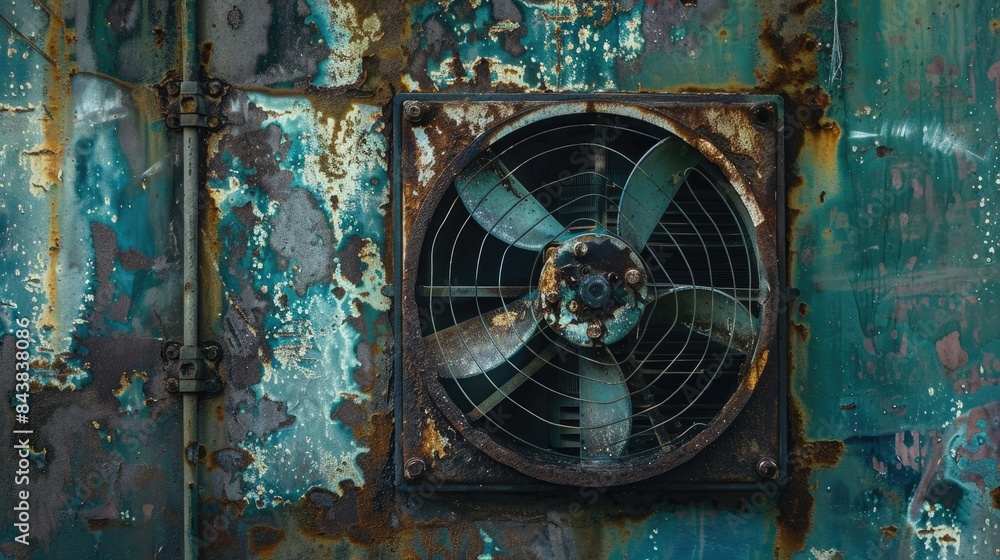 Obraz premium Aged Air Conditioner Fan