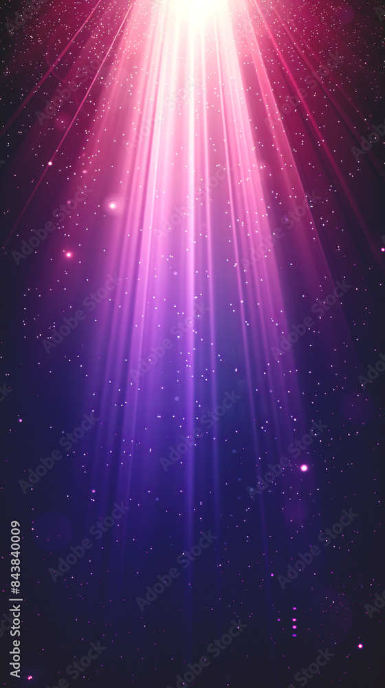 Ethereal Light Beams Illuminating a Starry Night Sky. Ethereal Light Beams Illuminating a Starry Night Sky.