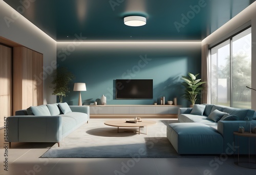 white and gold theme modern interior