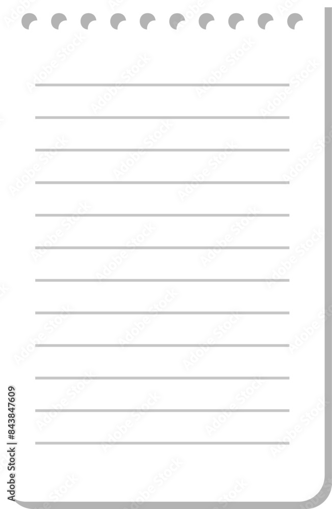 Notebook lined paper.Torn blank notebook paper. Blank notebook paper sheet with lines vector illustration. Seamless lined. Notebook lined paper.Torn blank notebook paper. Blank notebook paper sheet with lines vector illustration. Seamless lined.