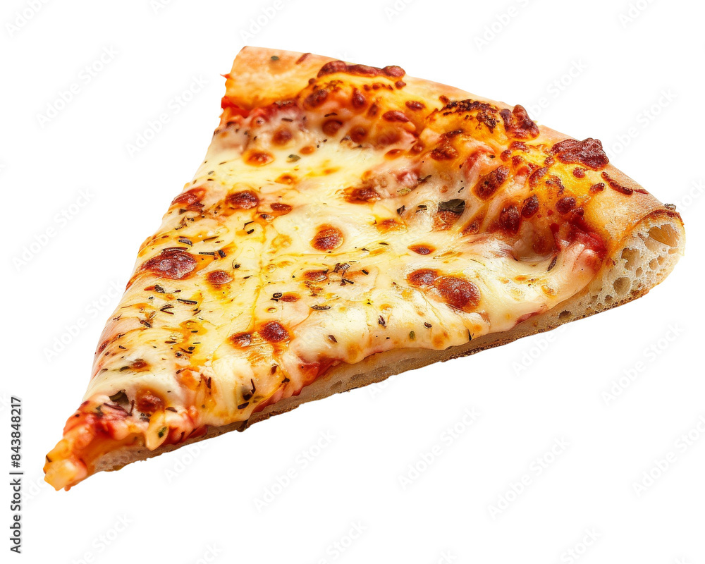 A single slice of cheese pizza with a crispy crust and melted cheese. A single slice of cheese pizza with a crispy crust and melted cheese.