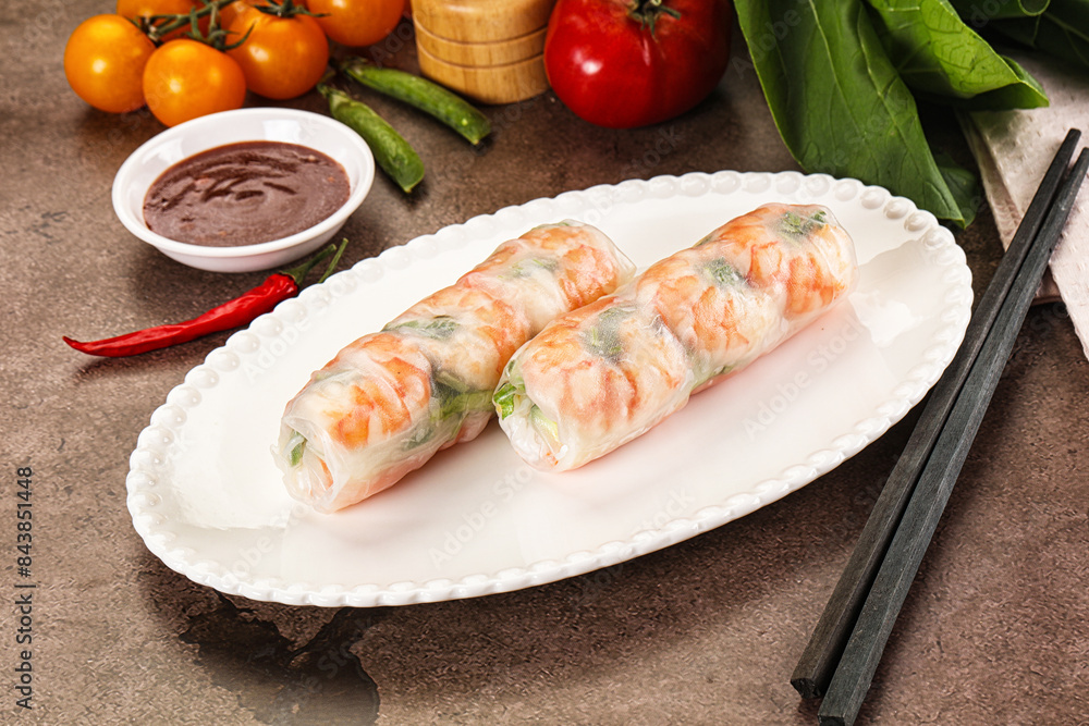 Vietnamese spring roll with prawn Vietnamese spring roll with prawn