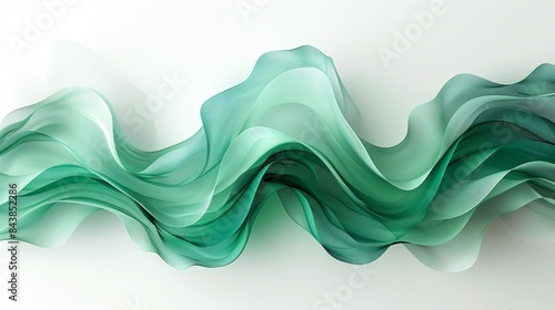 The image is a green wave photo