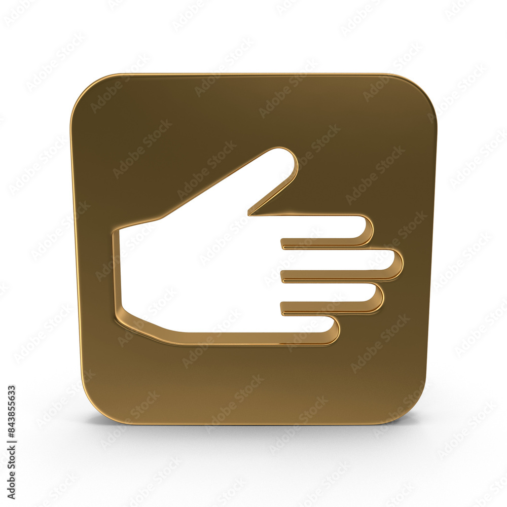 Hand with Good Wishes 3D Illustration Hand with Good Wishes 3D Illustration