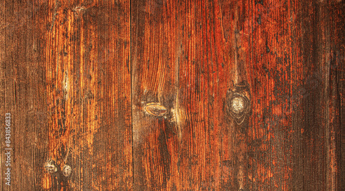 wood texture of old mahogany, plank texture Background © Olga