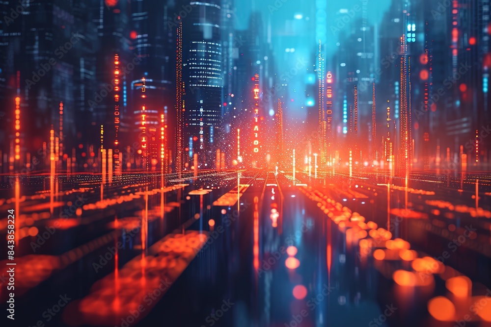 Fototapeta premium Finance investment technology backgroundshigh-resolution, high quality 8k photo