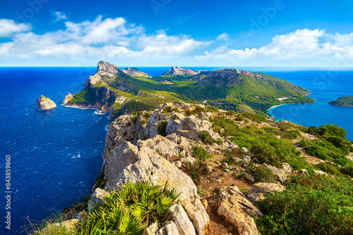 Obraz na płótnie Panoramic view of Cape Formentor. Mallorca, Balearic Islands, Spain w salonie