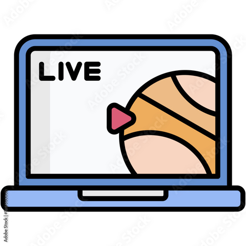 Basketball Streaming Icon