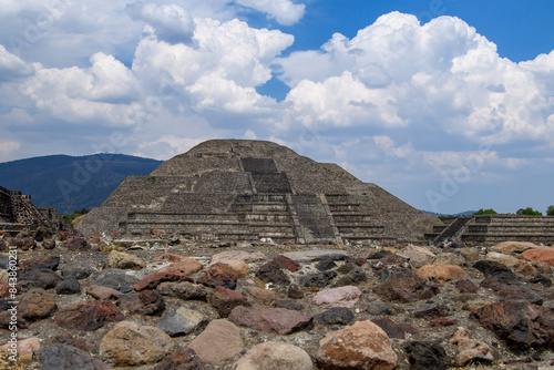 Pyramid of the Moon at Teotihuacan in Mexico