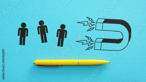 Photography Customer Retention strategy marketing concept. Staff retention