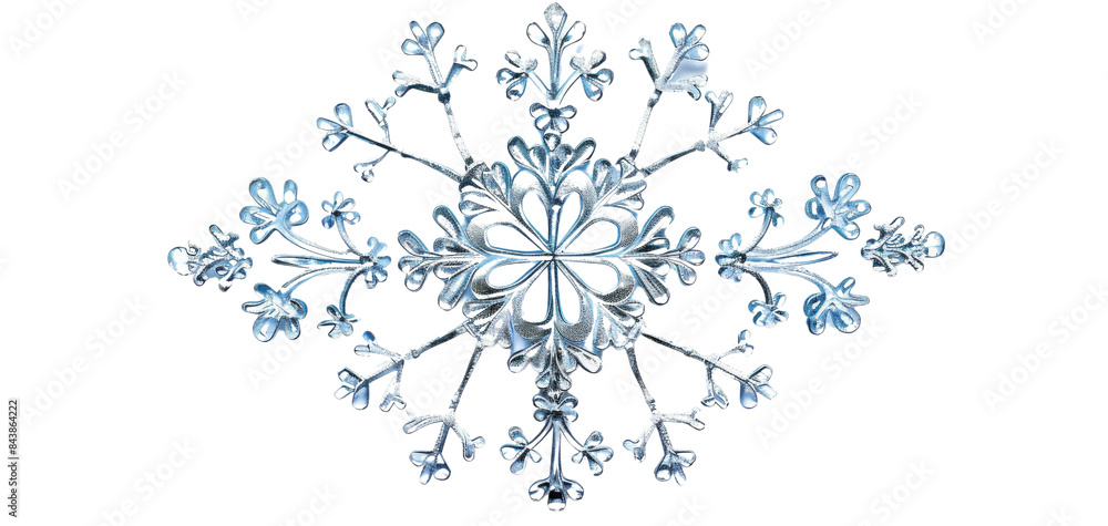 Intricate, detailed snowflake isolated on black background. Intricate, detailed snowflake isolated on black background.