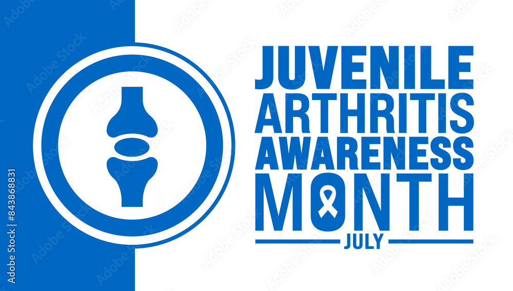 July is Juvenile Arthritis Awareness Month background template. Holiday concept. use to background, banner, placard, card, and poster design template with text inscription and standard color. vector July is Juvenile Arthritis Awareness Month background template. Holiday concept. use to background, banner, placard, card, and poster design template with text inscription and standard color. vector