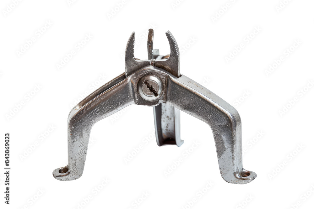 Industrial Jack Stand on Concrete Floor Industrial Jack Stand on Concrete Floor