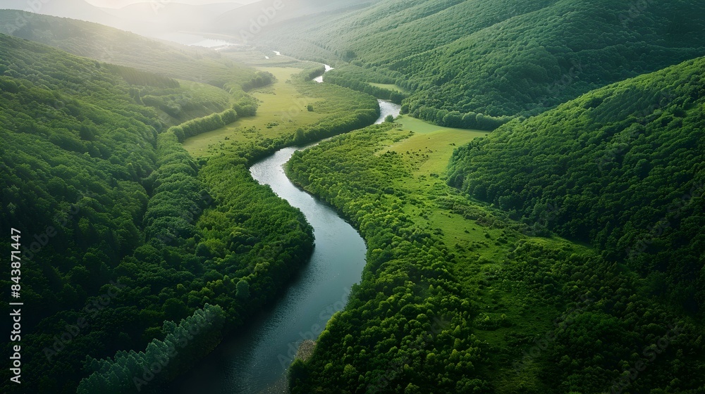 Lush green valley Lush green valley