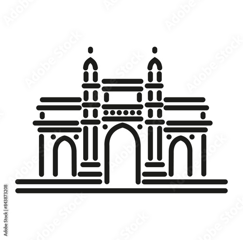 gateway of india mumbai icon