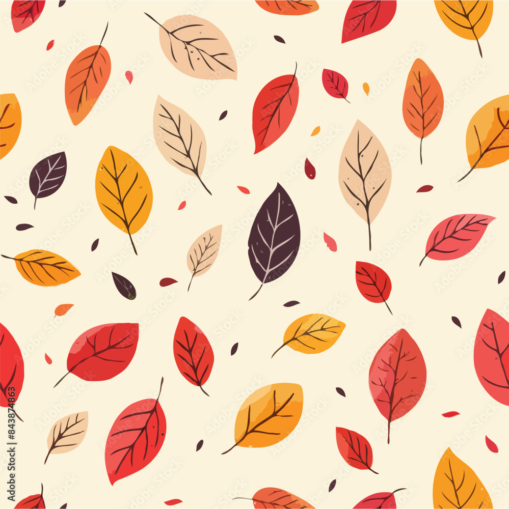 Obraz premium Autumn Leaves Pattern