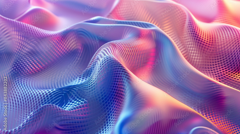 Intricate Interwoven 3D Shapes with Glossy Dusk Textures Intricate Interwoven 3D Shapes with Glossy Dusk Textures