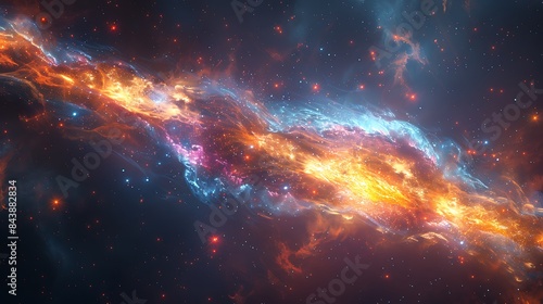 Telescope observing a supernova explosion