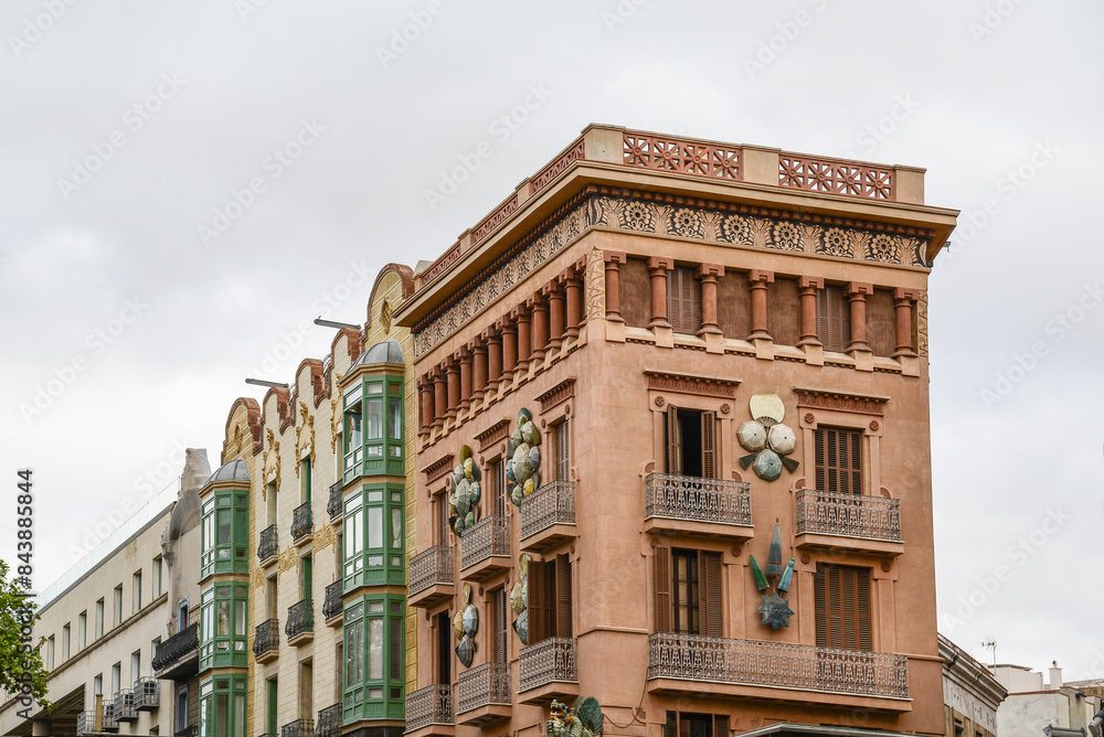 Gothic building in historic centrum of Barcelona Gothic building in historic centrum of Barcelona