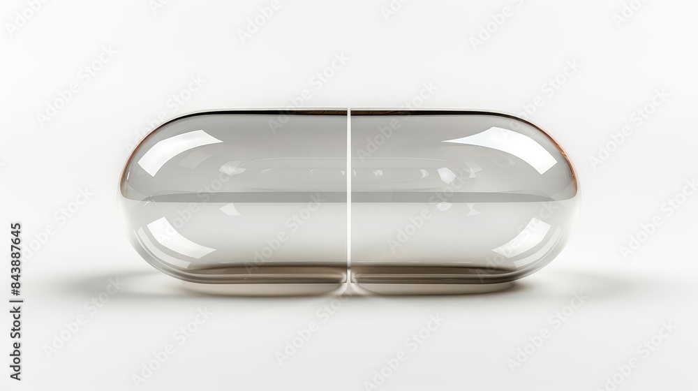 clear glass container with a gold rim and a white background clear glass container with a gold rim and a white background