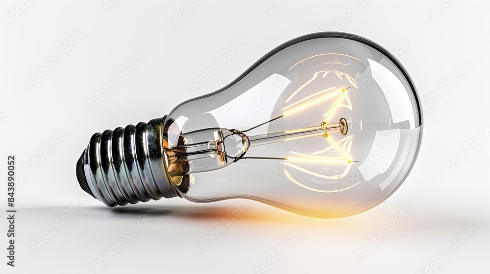 light bulb with a glowing light inside light bulb with a glowing light inside