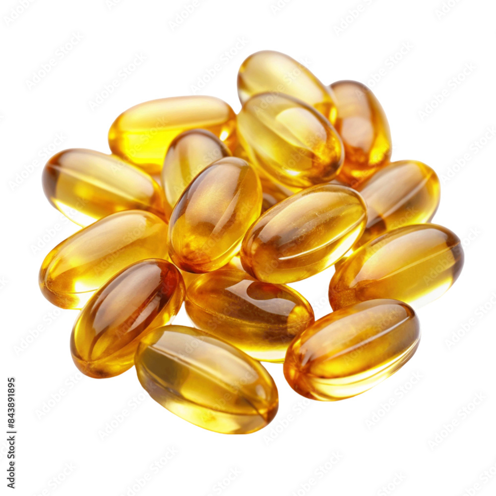 Omega 3 fish oil capsules isolated on transparent background. Omega 3 fish oil capsules isolated on transparent background.