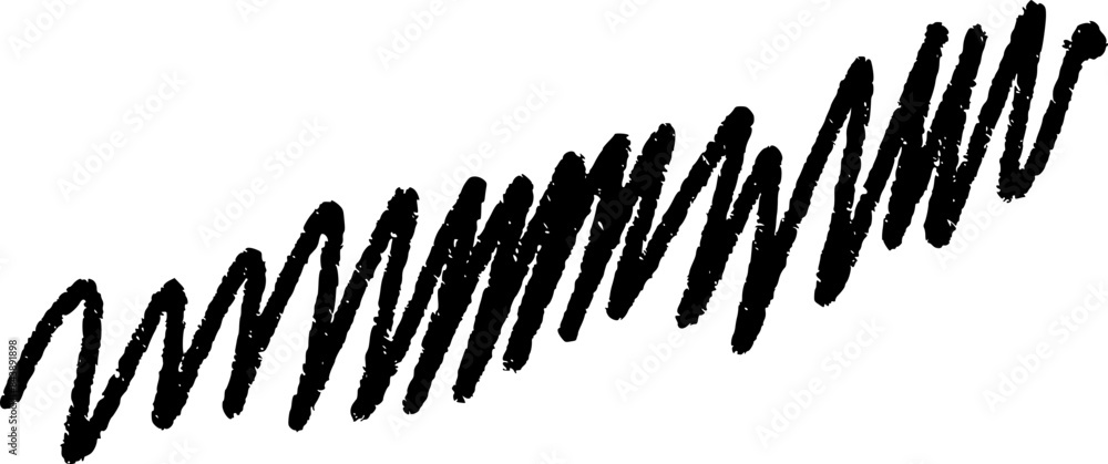 Fototapeta premium Black pen marker shapes, Black pen scribble 