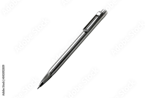 Ballpoint pencil isolated on transparent background.