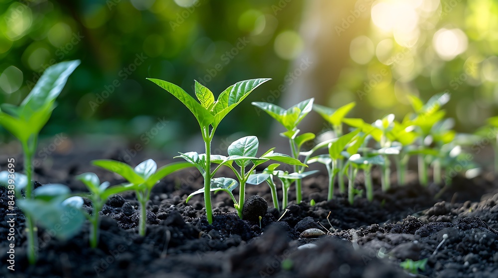 Agriculture and seeding plant seed growing Agriculture and seeding plant seed growing