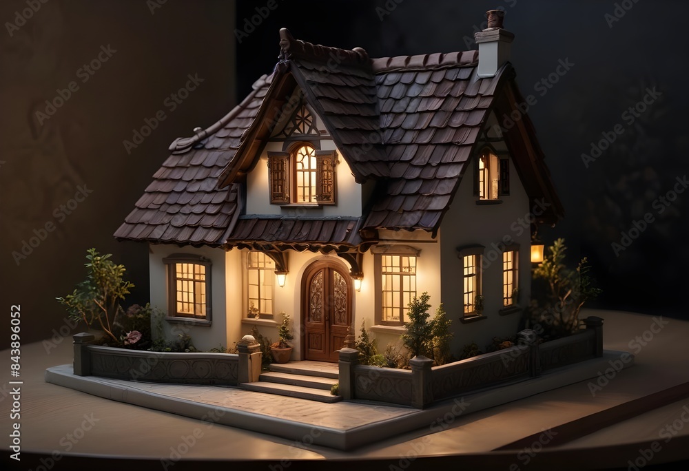 Fototapeta premium delightful miniature home