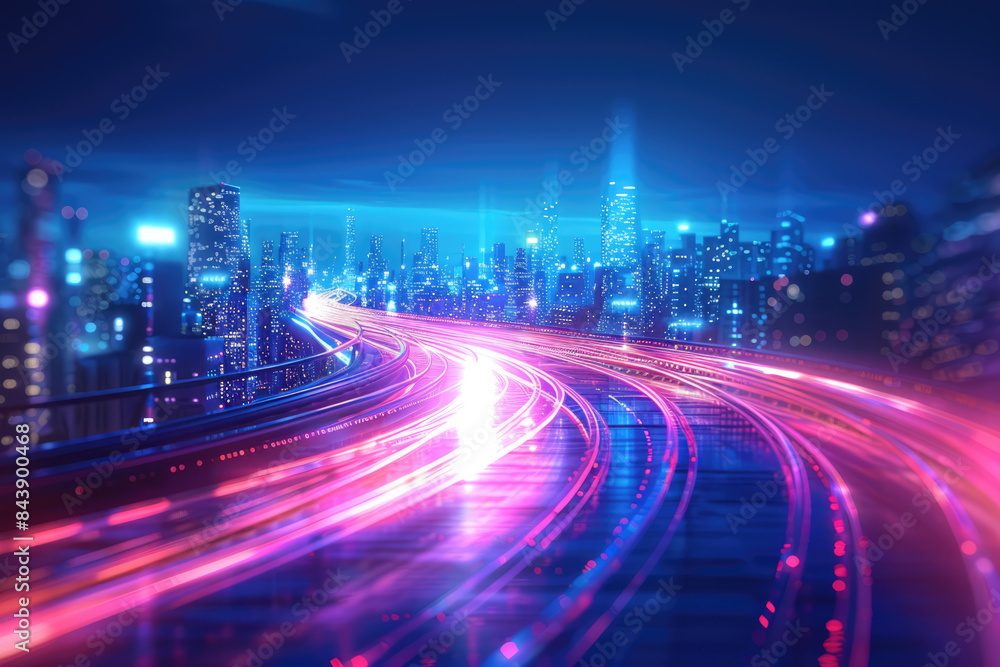 Fototapeta premium modern smart city background
