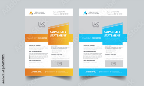 Capability Statement Template Design.