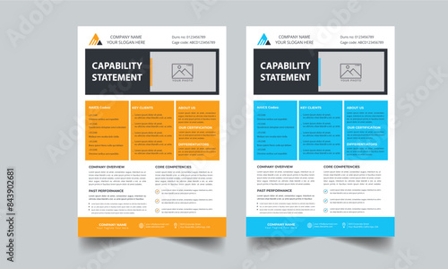 Capability Statement Template Design.
