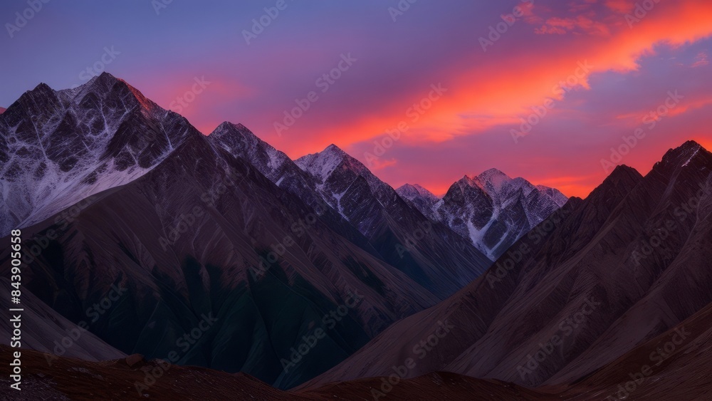 Fototapeta premium Beautiful view of the mountain. Mountain landscape. The beauty of nature.