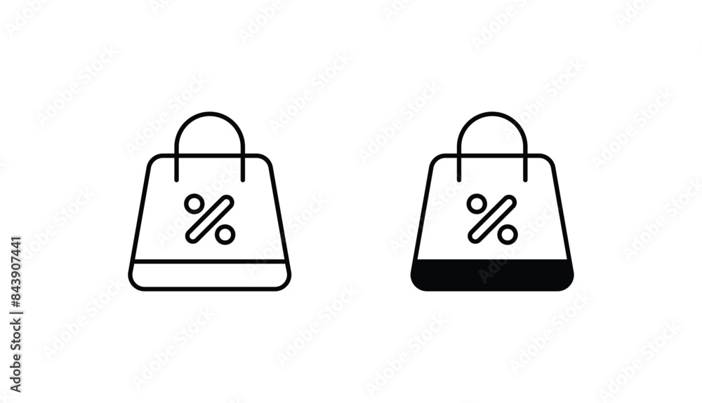 Shopping Bag icon design with white background stock illustration Shopping Bag icon design with white background stock illustration