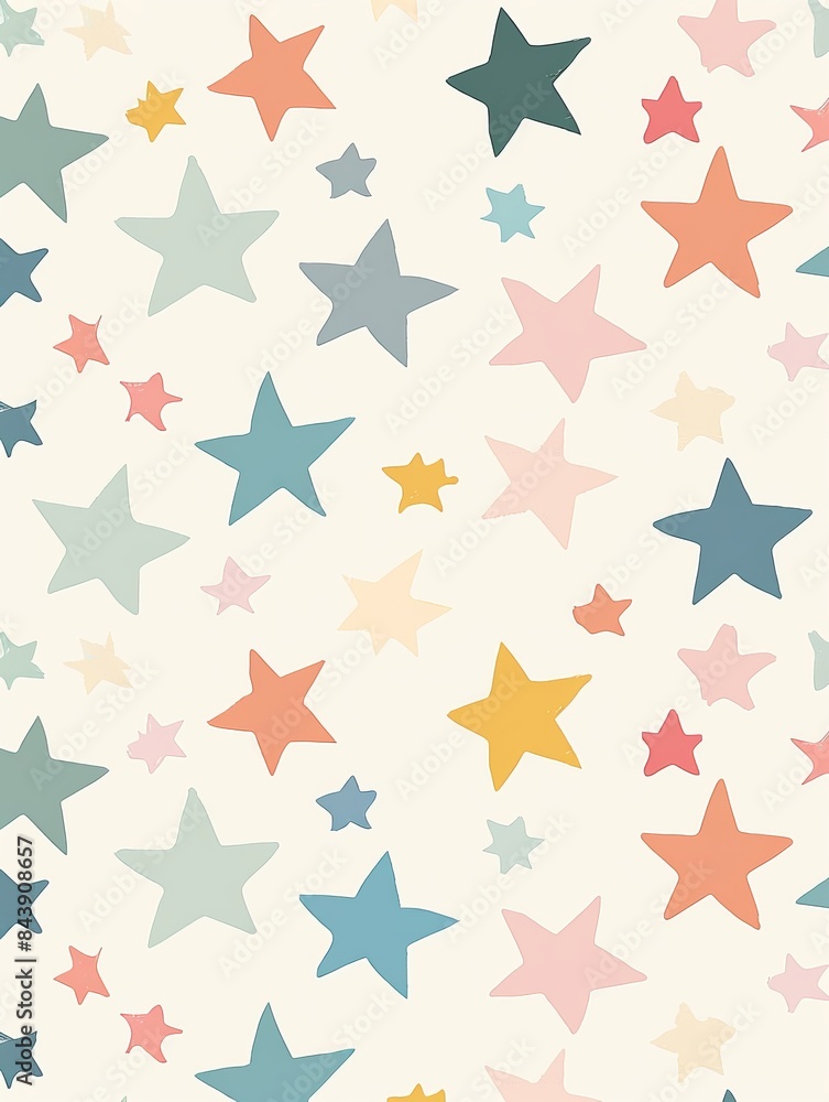 Whimsical Starry Night Sky Design for Kids' Room Decoration Generative AI Whimsical Starry Night Sky Design for Kids' Room Decoration Generative AI