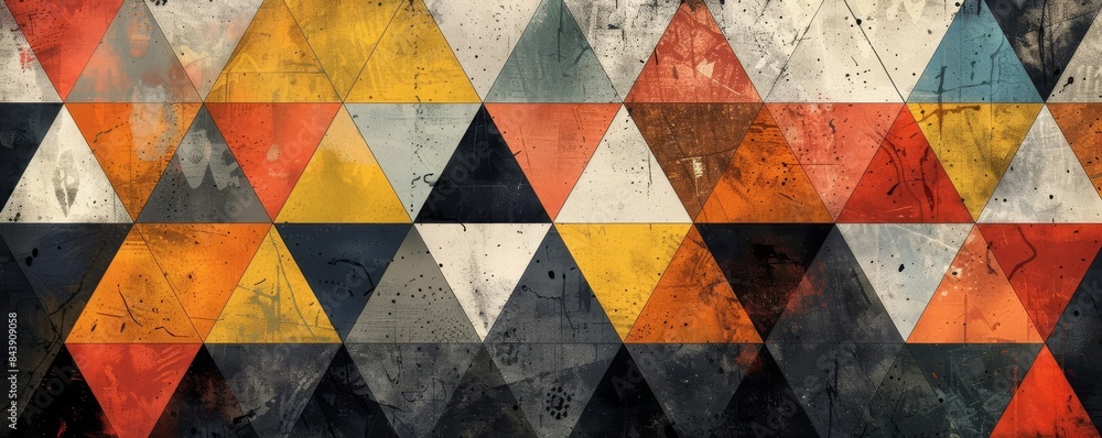 modern pattern geometric triangles A modern geometric pattern featuring triangles in various sizes and colors modern pattern geometric triangles A modern geometric pattern featuring triangles in various sizes and colors