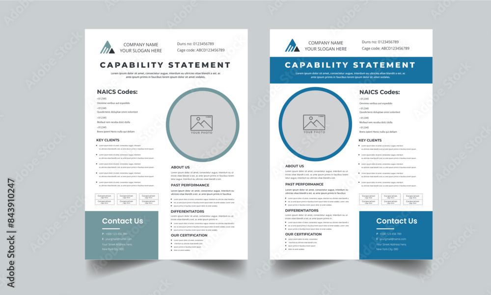 Capability Statement Template Design. Capability Statement Template Design.