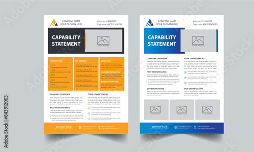 Capability Statement Template Design.