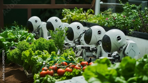 garden of the future, where robots grow vegetables --no text --ar 16:9 --quality 0.5 Job ID: 1171267c-3caa-402e-ac46-eae851a94788 photo